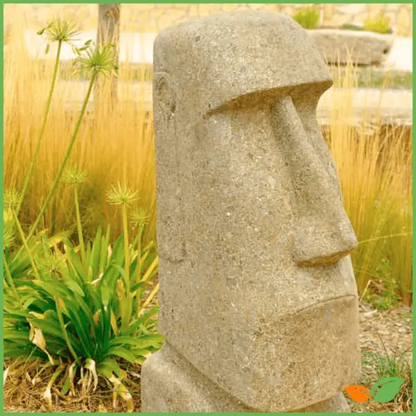 Figura Moai jardín - La magia de Rapa Nui, Un toque cultural único para tu terraza o jardín